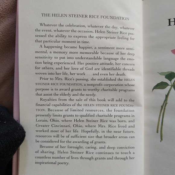 Book of Blessings Helen Steiner Rice by Virginia J Ruehlmann 1997 Vintage HC NF - Picture 8 of 16